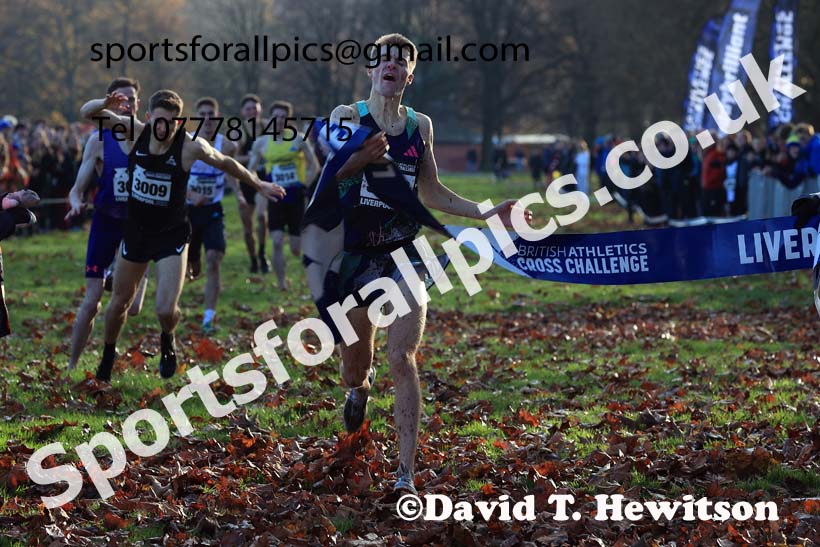 European Men's Short Course Relay Trials, 2023 British Athletics Cross Challenge, Sefton Park, Liverpool. Photo: David T. Hewitson/Sports for All Pics